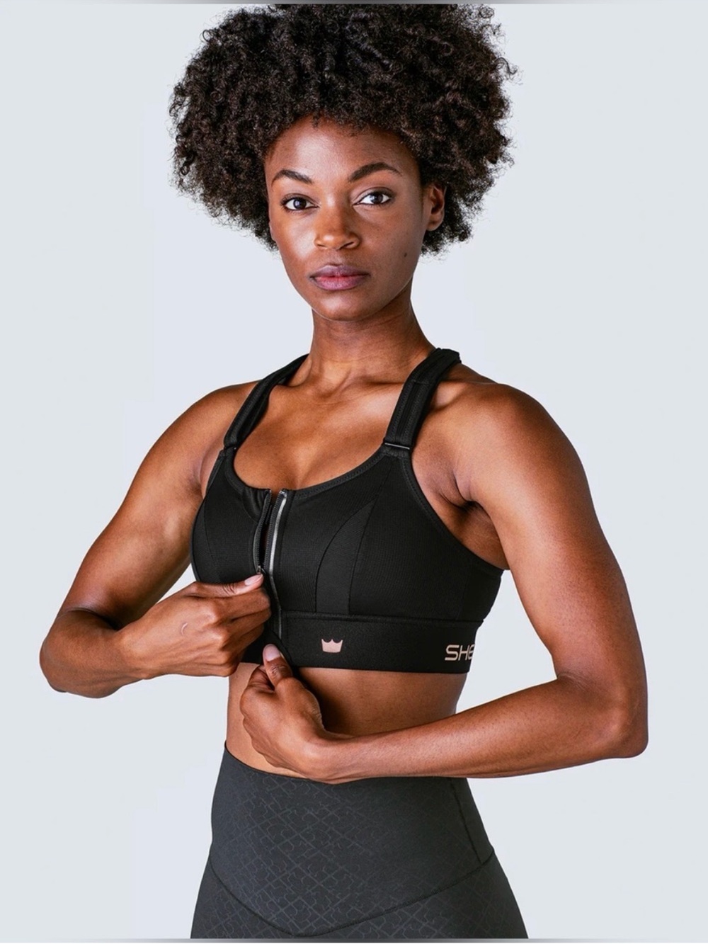 NWT SheFit Ultimate Sports Bra 4 Luxe Black